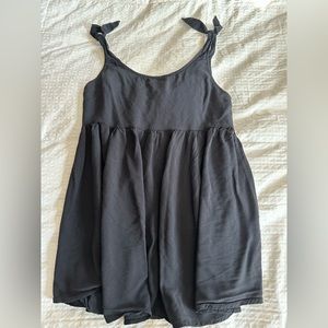 Cute little black casual very short dress